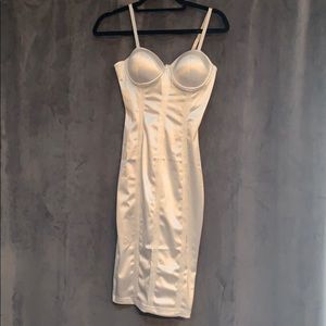 Sexy little white bustier dress Fashion Nova